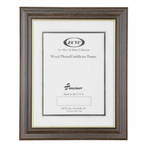 7105012820631, SKILCRAFT Style C Photo Frame, Wood, 8.5 x 11, Walnut Stain
