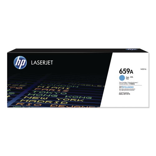 HP 659A, (W2011A) Cyan Original LaserJet Toner Cartridge