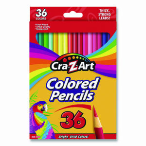 Colored Pencils, 36 Assorted Lead and Barrel Colors, 36/Box