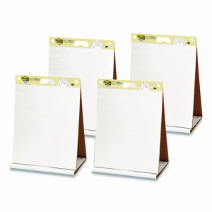 Original Tabletop Easel Pad with Self-Stick Sheets, Unruled, 20 x 23, White, 20 Sheets, 4/Pack