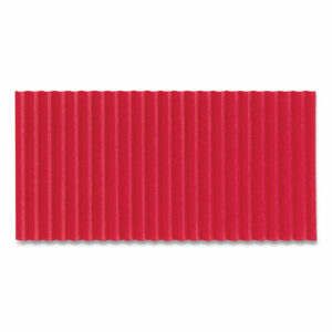 Corobuff Corrugated Paper Roll, 48" x 25 ft, Flame Red
