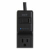 Surge Protector, 6 AC Outlets, 4 ft Cord, 600 J, Black - Image 2