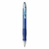 Velocity Easy Glide Ballpoint Pen, Retractable, Medium 1 mm, Blue Ink, Translucent Blue Barrel, Dozen - Image 2
