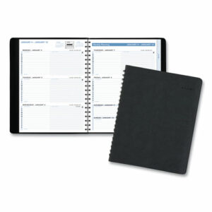 The Action Planner Weekly Appointment Book, 11 x 8, Black Cover, 12-Month (Jan to Dec): 2026