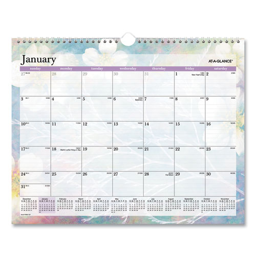 Dreams Monthly Wall Calendar, Seasonal Artwork, 15 x 12, Multicolor Sheets, 12-Month (Jan to Dec): 2026