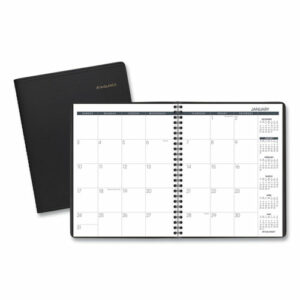 Monthly Planner, 8.75 x 7, Black Cover, 12-Month (Jan to Dec): 2026