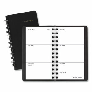 Weekly Planner, 4.5 x 2.5, Black Cover, 12-Month (Jan to Dec): 2026