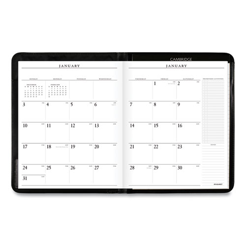 Executive Monthly Padfolio, 11 x 9, Black Cover, 13-Month: Jan 2026 to Jan 2027 - Image 2