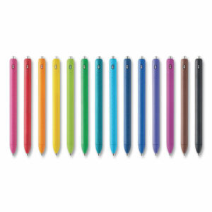 InkJoy Gel Pen, Retractable, Fine 0.5 mm, Assorted Ink and Barrel Colors, 14/Pack
