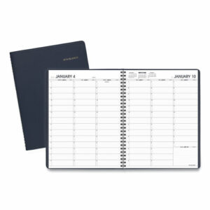 Weekly Appointment Book, 11 x 8.25, Navy Cover, 13-Month: Jan 2026 to Jan 2027