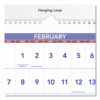 Deluxe Three-Month Reference Wall Calendar, Horizontal Orientation, 24 x 12, White Sheets, 15-Month: Dec 2025 to Feb 2027 - Image 2