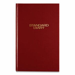Standard Diary Daily Diary, 2026 Edition, Wide/Legal Rule, Red Cover, (200) 12 x 7.75 Sheets