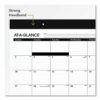 Monthly Refillable Desk Pad, 22 x 17, White Sheets, Black Binding, Black Corners, 12-Month (Jan to Dec): 2026 - Image 2