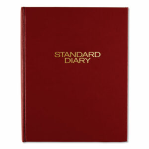 Standard Diary Daily Diary, 2026 Edition, Medium/College Rule, Red Cover, (200) 9.5 x 7.5 Sheets