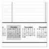Academic Year Ruled Desk Pad, 21.75 x 17, White Sheets, Black Binding, Black Corners, 16-Month: Sept 2025 to Dec 2026 - Image 4