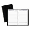 DayMinder Daily Appointment Book, 8 x 5, Black Cover, 12-Month (Jan to Dec): 2026