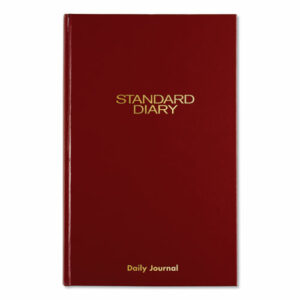 Standard Diary Daily Journal, 2026 Edition, Wide/Legal Rule, Red Cover, (210) 12 x 7.75 Sheets