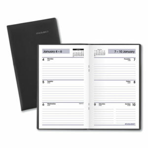 DayMinder Weekly Pocket Planner, 6 x 3.5, Black Cover, 12-Month (Jan to Dec): 2026