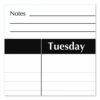 Academic Year Ruled Desk Pad, 21.75 x 17, White Sheets, Black Binding, Black Corners, 16-Month: Sept 2025 to Dec 2026 - Image 3