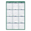 Vertical Erasable Wall Planner, 32 x 48, White/Green Sheets, 12-Month (Jan to Dec): 2026