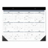 Contemporary Monthly Desk Pad, 22 x 17, White Sheets, Black Binding/Corners,12-Month (Jan to Dec): 2026 - Image 2