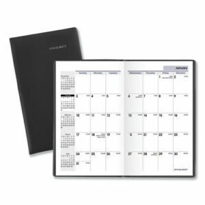 DayMinder Pocket-Sized Monthly Planner, Unruled Blocks, 6 x 3.5, Black Cover, 14-Month: Dec 2025 to Jan 2027