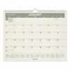 Recycled Wall Calendar, Unruled Blocks, 15 x 12, Sand/Green Sheets, 12-Month (Jan to Dec): 2026