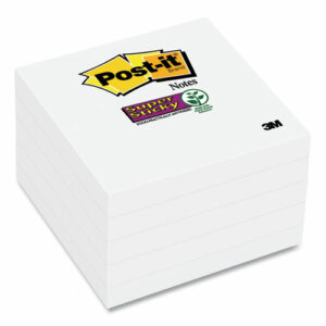 Self-Stick Notes 3" x 3", White, 90 Sheets/Pad, 8 Pads/Pack