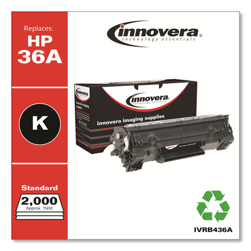 Remanufactured Black Toner, Replacement for 36A (CB436A), 2,000 Page-Yield - Image 2