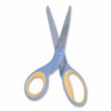 Titanium Bonded Scissors, Left Handed, 8" Long, 3.5" Cut Length, Straight Gray/Yellow Handle - Image 2
