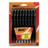 BU3 Ballpoint Pen, Retractable, Medium 1 mm, Black Ink, Smoke/Black Barrel, 18/Pack - Image 2