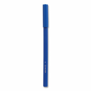 Ballpoint Pen, Stick, Medium 1 mm, Blue Ink, Blue Barrel, Dozen