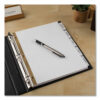 Insertable Big Tab Dividers, 5-Tab, Double-Sided Gold Edge Reinforcing, 11 x 8.5, White, Clear Tabs, 1 Set - Image 7