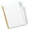Insertable Big Tab Dividers, 5-Tab, Double-Sided Gold Edge Reinforcing, 11 x 8.5, White, Clear Tabs, 1 Set - Image 8