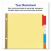 Insertable Big Tab Dividers, 5-Tab, Double-Sided Gold Edge Reinforcing, 11 x 8.5, Buff, Assorted Tabs, 1 Set - Image 6