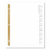 Insertable Big Tab Dividers, 8-Tab, Double-Sided Gold Edge Reinforcing, 11 x 8.5, White, Clear Tabs, 1 Set - Image 8