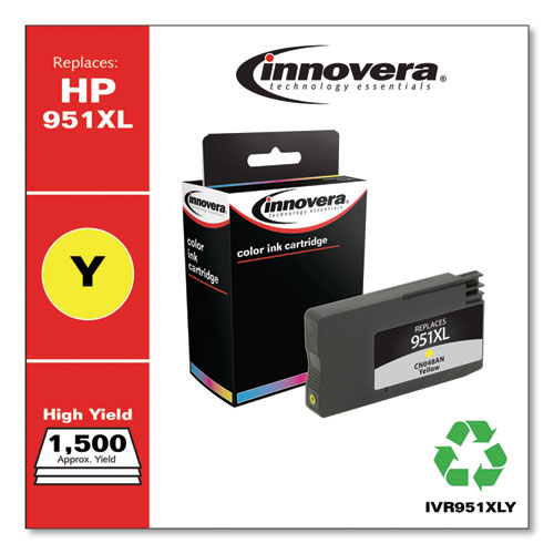 Remanufactured Yellow High-Yield Ink, Replacement for 951XL (CN048AN), 1,500 Page-Yield - Image 2
