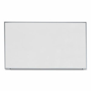 Deluxe Melamine Dry Erase Board, 72" x 48", White Surface, Anodized Aluminum Frame