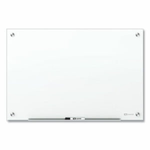 Brilliance Glass Dry-Erase Boards, 48" x 48", White Surface