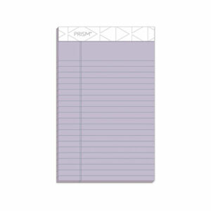 Prism + Colored Writing Pads, Narrow Rule, 50 Pastel Orchid 5 x 8 Sheets, 12/Pack