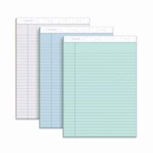 Prism + Colored Writing Pads, Wide/Legal Rule, 50 Assorted Pastel-Color 8.5 x 11.75 Sheets, 6/Pack