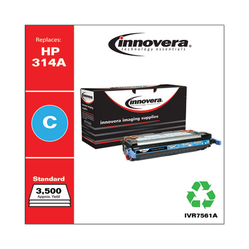Remanufactured Cyan Toner, Replacement for 314A (Q7561A), 3,500 Page-Yield - Image 2