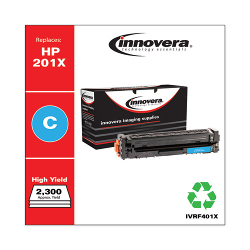 Remanufactured Cyan High-Yield Toner, Replacement for 201X (CF401X), 2,300 Page-Yield - Image 2