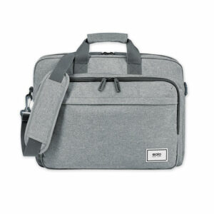 Sustainable Recycled Collection Laptop Bag, Fits Devices Up to 15.6", Recycled PET Polyester, 16.25 x 4.5 x 12, Gray