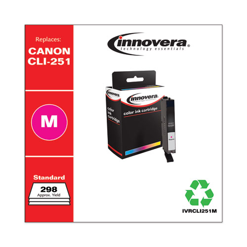 Remanufactured Magenta Ink, Replacement for CLI-251 (6515B001), 298 Page-Yield - Image 2