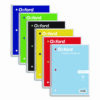 Coil-Lock Wirebound Notebook, 3-Hole Punch, Medium/College Rule, Randomly Assorted Cover Color, (70) 10.5 x 8 Sheets
