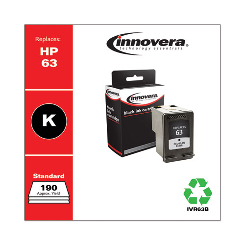 Remanufactured Black Ink, Replacement for 63 (F6U62AN), 190 Page-Yield - Image 2