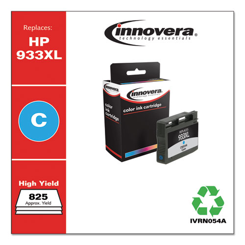 Remanufactured Cyan High-Yield Ink, Replacement for 933XL (CN054A), 825 Page-Yield - Image 2