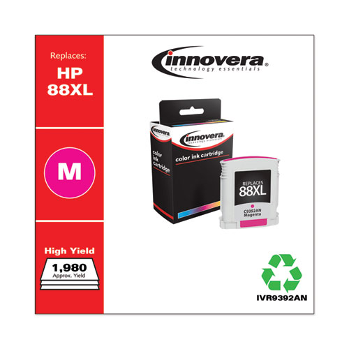 Remanufactured Magenta High-Yield Ink, Replacement for 88XL (C9392AN), 1,980 Page-Yield - Image 2