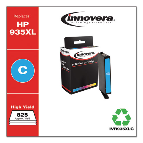 Remanufactured Cyan High-Yield Ink, Replacement for 935XL (C2P24AN), 825 Page-Yield - Image 2